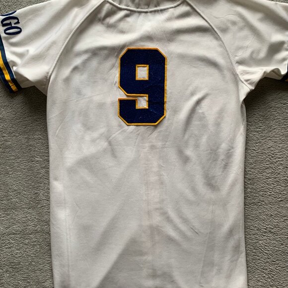 Vintage Asian Button-Down Embroidered Baseball Jersey. Mizuno. Small/Medium. - Picture 5 of 11